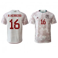Dres Mexiko Hector Herrera #16 Preč MS 2022 Krátky Rukáv